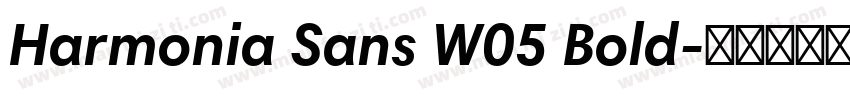 Harmonia Sans W05 Bold字体转换